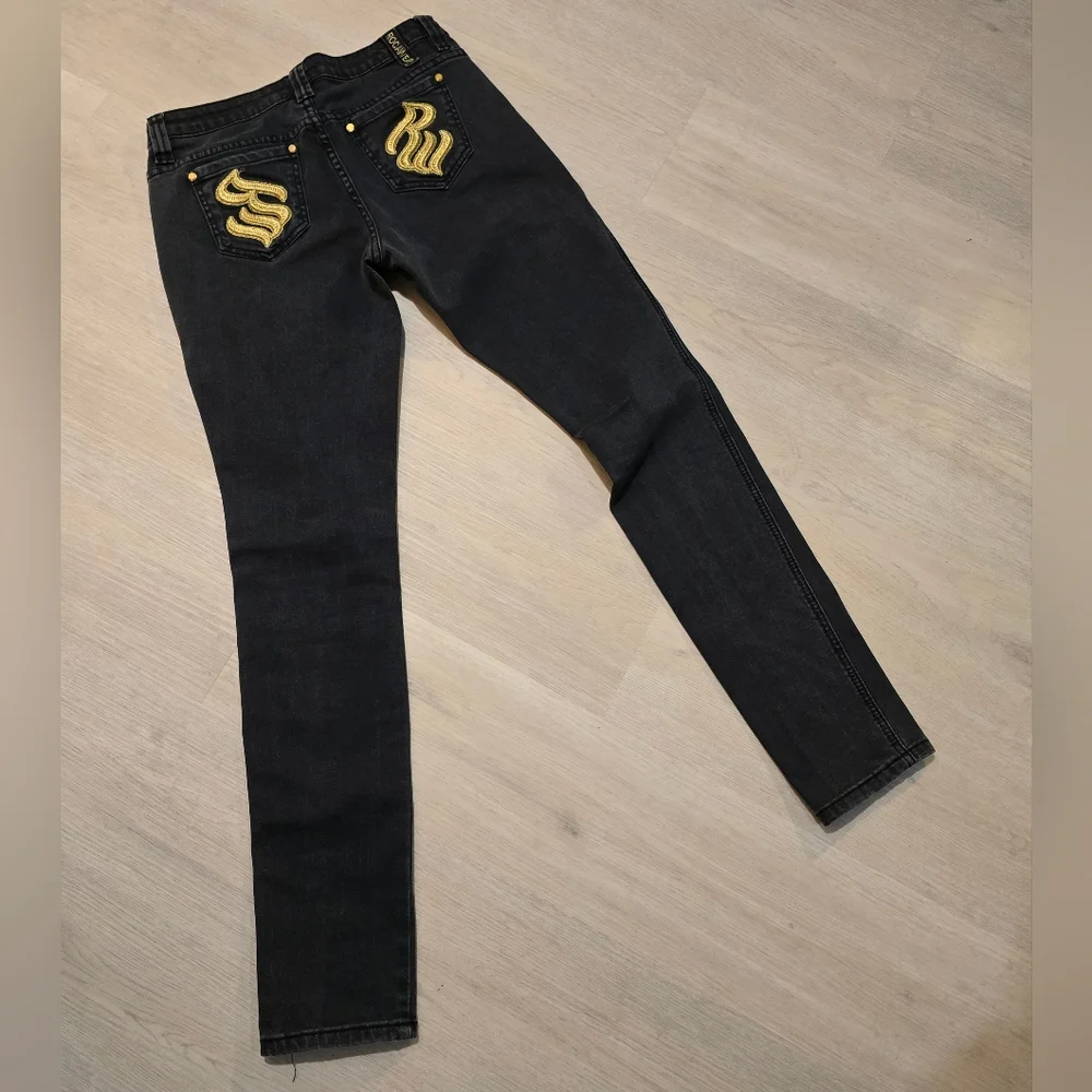 Rocawear Faded Black Skinny Straight Jeans SZ 5 Juniors - Picture 2 of 8